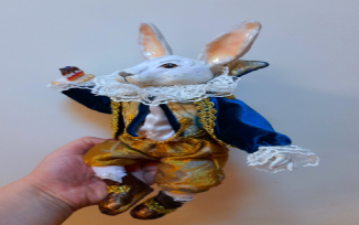 кролик из полимерной глины